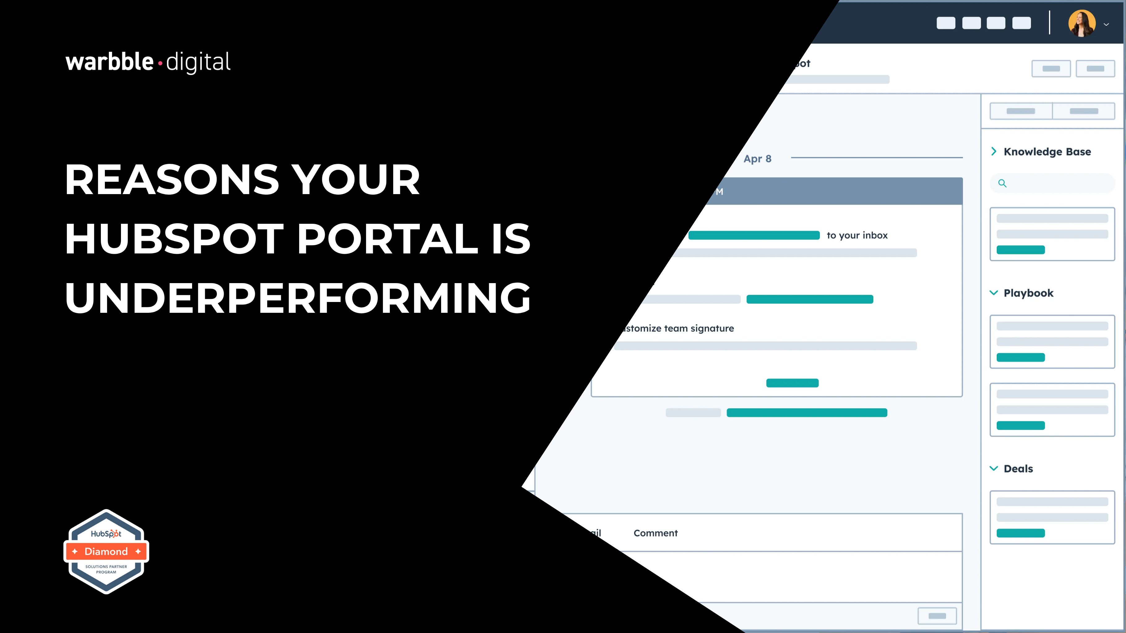 Reasons Your HubSpot Portal Is Underperforming  by warbble digital