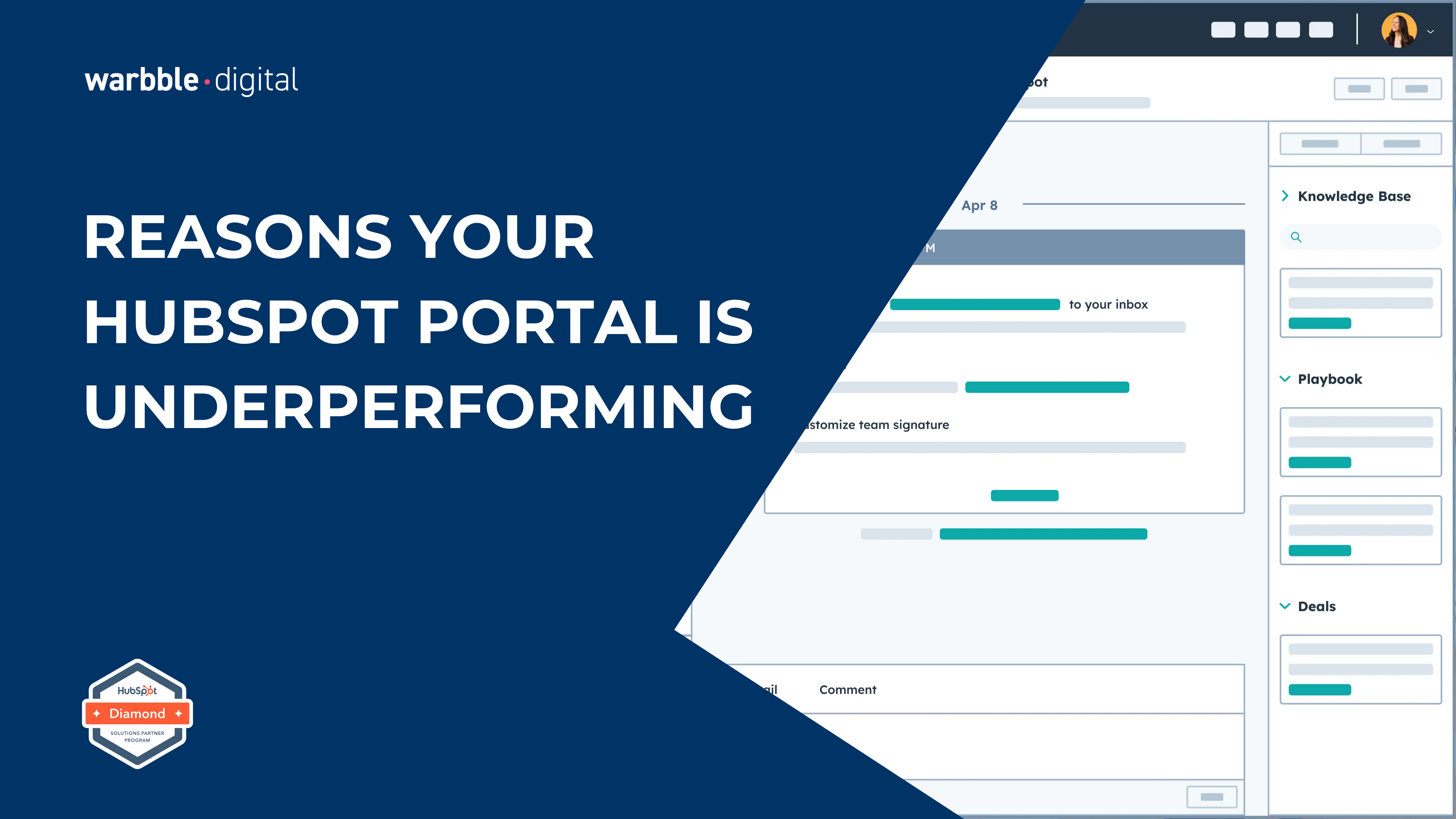 Reasons Your HubSpot Portal Is Underperforming  by warbble digital